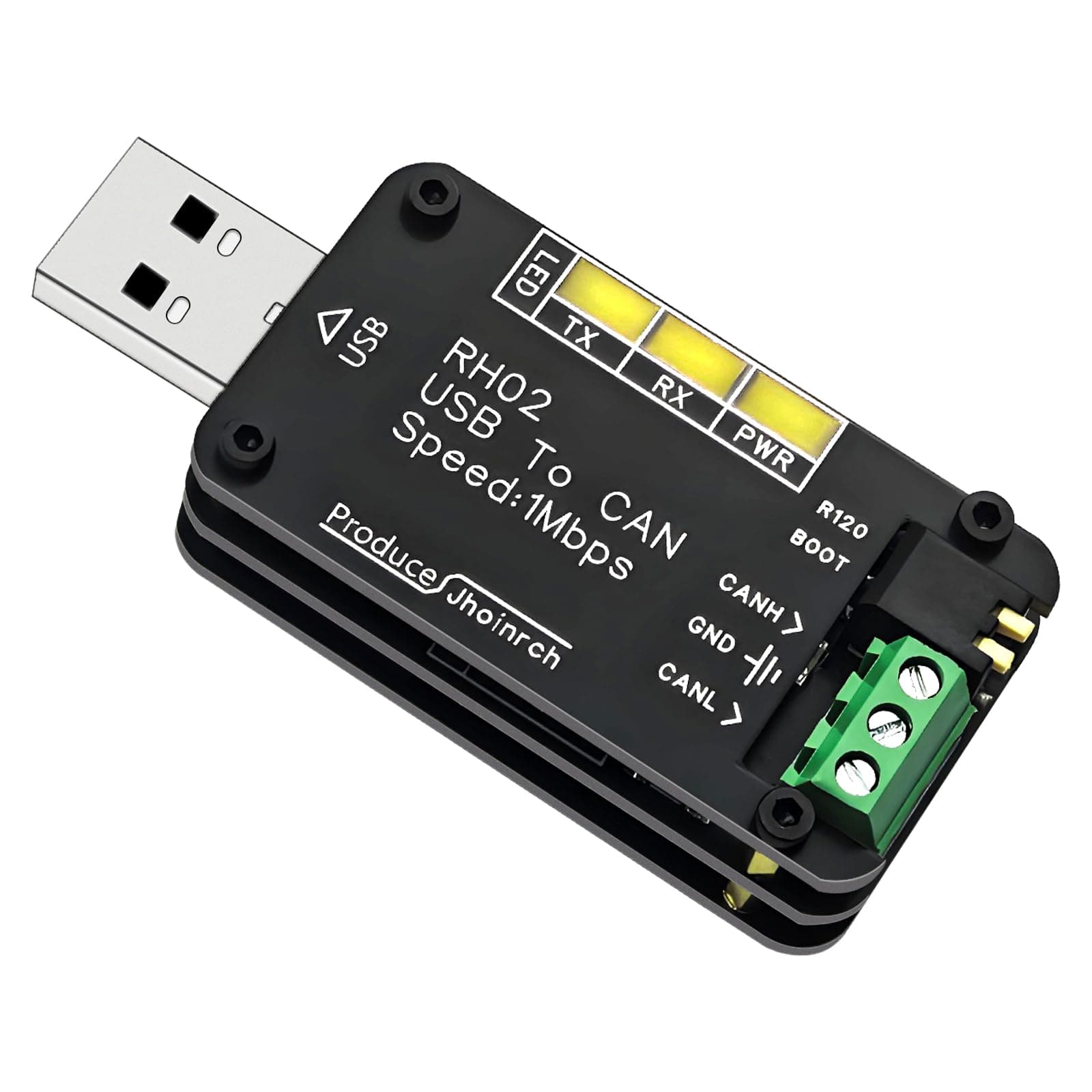 USB to CAN Bus Converter Base Open-Source Hardware CANable Supports Multiple Firmware and Operating Modes