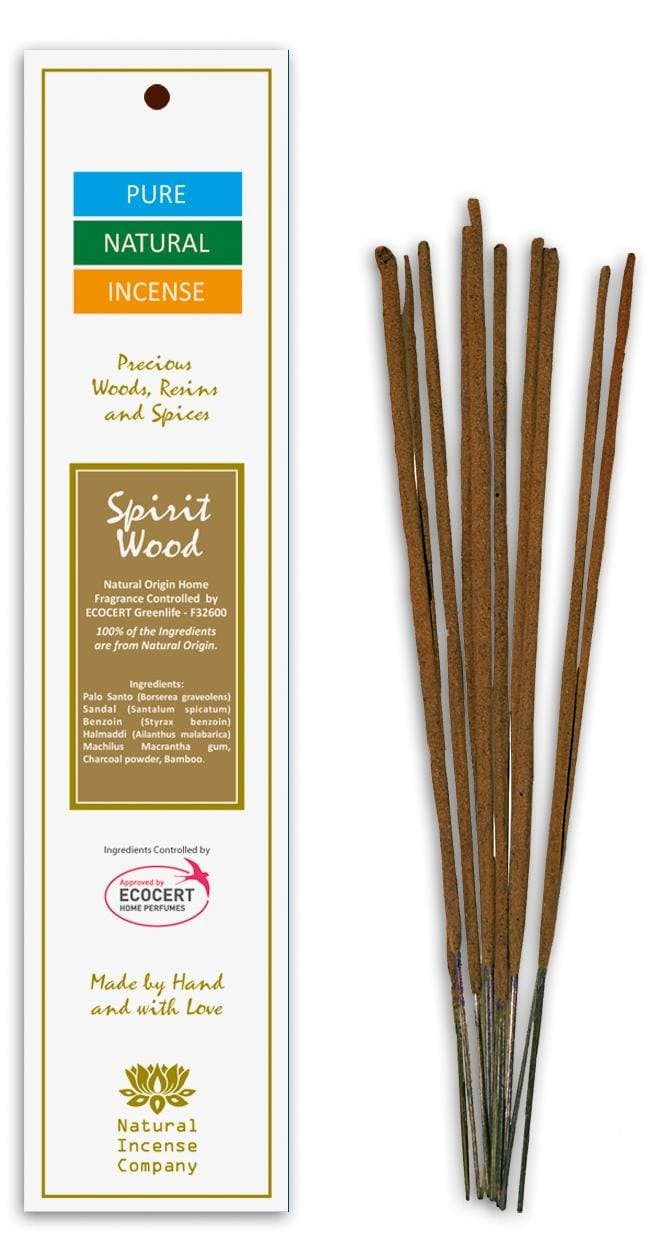 Spirit Wood - Pure & Natural Incense - 10 Sticks - Natural Incense Company