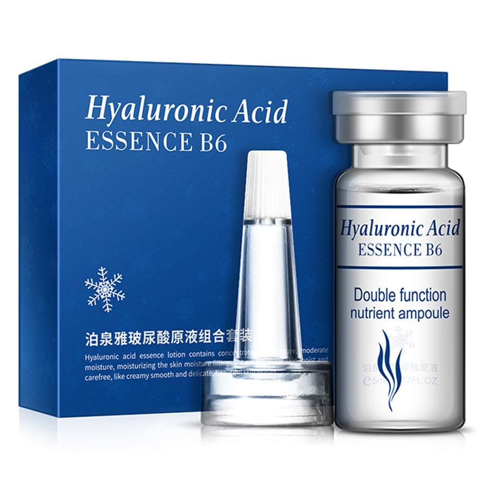 Hyaluronic Acid Essence B6 Glycerol Tender Smooth Skin Serum Plant Extracts Nourishing Moisturizing 5ml*10PCS/BOX