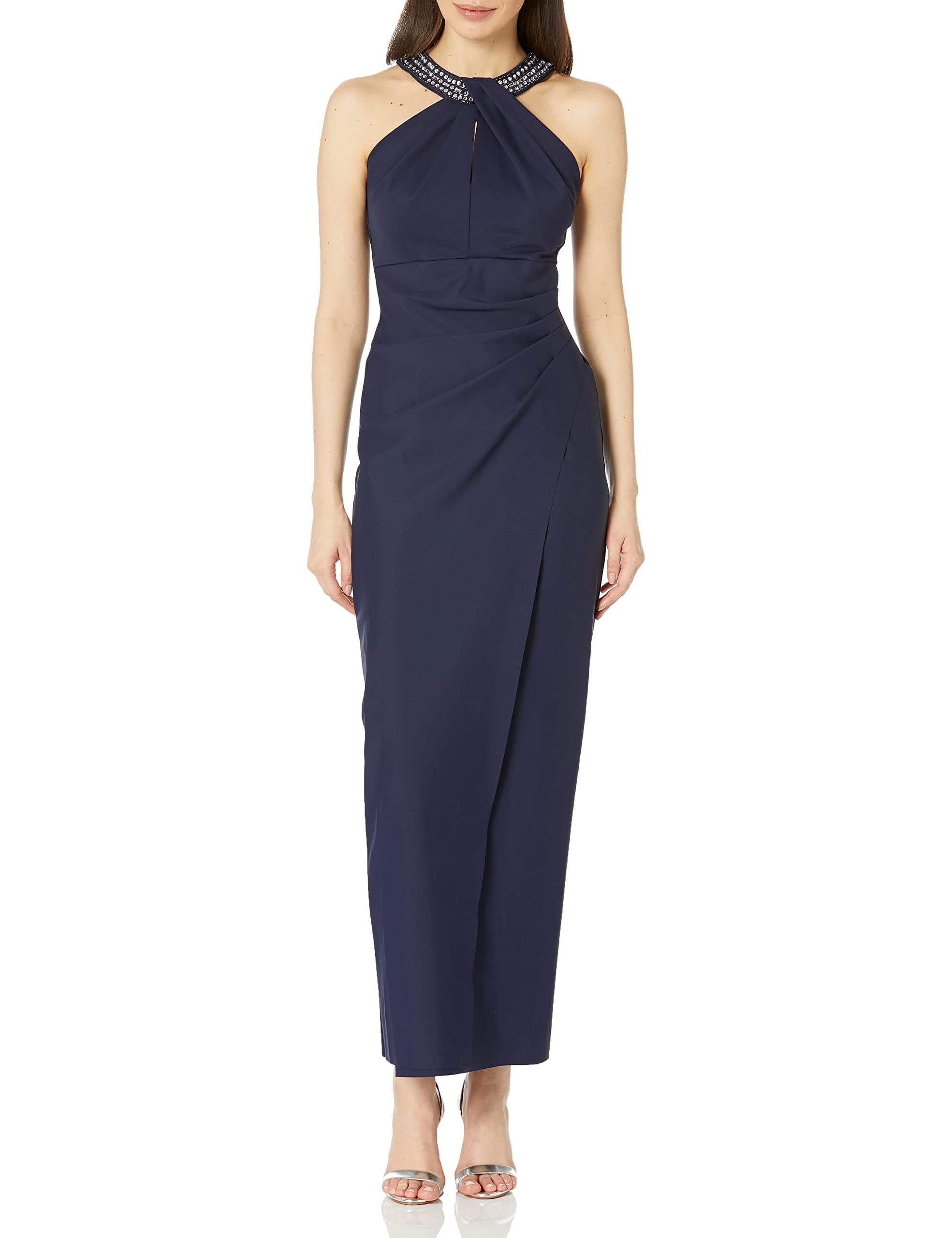 Alex EveningsAlex Evenings Women's Long Side Ruched Dress