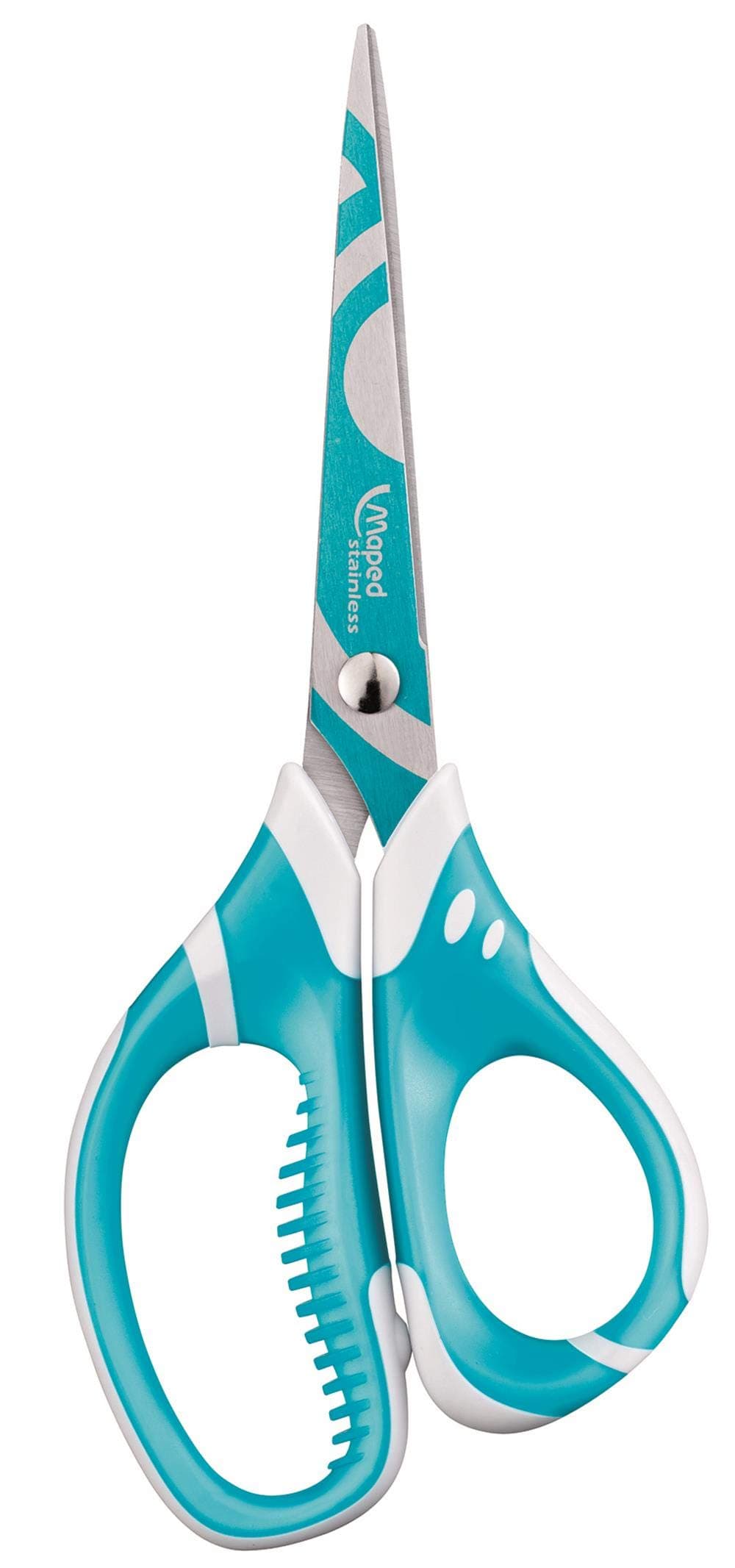 Zenoa Sensitiv Scissors with Asymmetrical Soft Handles, 6 Inches, Assorted Colors (595010)