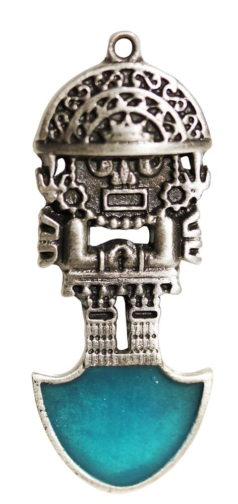 Aztec Tesoro Mal Barrera for Protection Against Negative Energy Pendant Talisman Amulet Charm