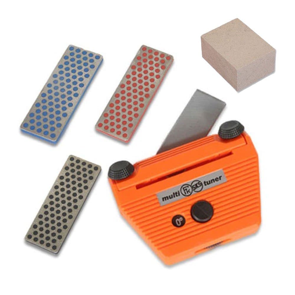 Complete Edge Care Kit Base-Side Ski Edge Tool +3 Diamonds +Gumi Stone