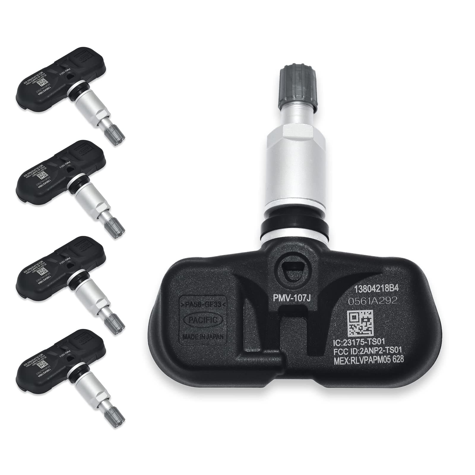 TPMS Sensor 42607-33021 PMV-107J 42607-33011 Tire Pressure Monitoring Sensor for Toyota Lexus Scion (Set of 5)