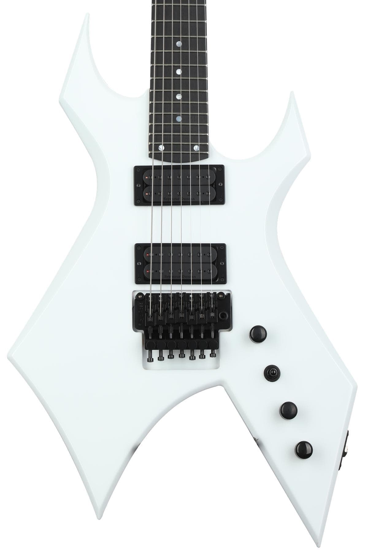 B.C. Rich USA Handcrafted Warlock Legacy 7-string Electric Guitar with Floyd Rose - White
