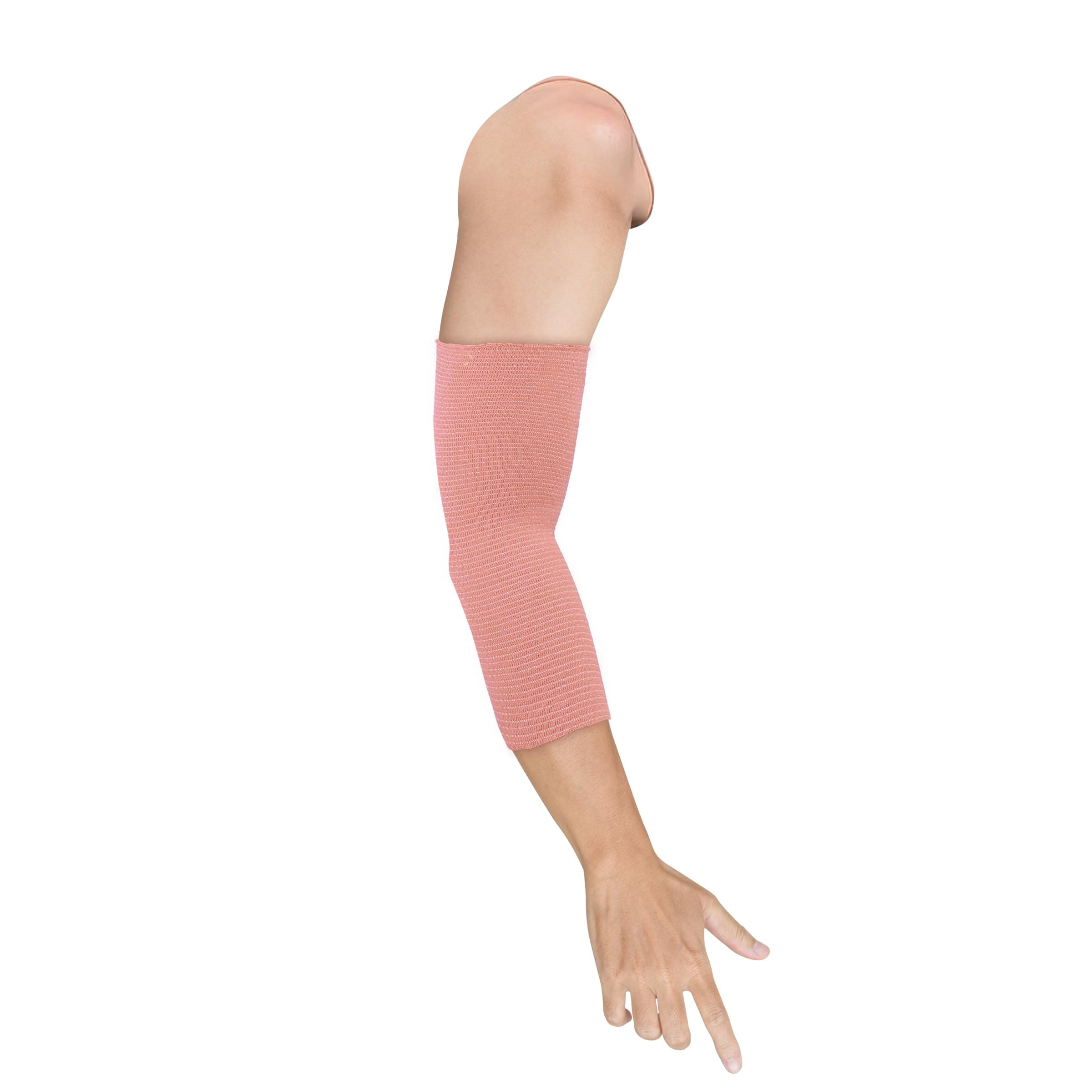 Dyna Cricket Sleeve | Sports Sleeve | Mild Compression | Injury Prevention for Men and Women | Sun Protection Arm Sleeve | Breathable & Reusable, Beige, 5 m