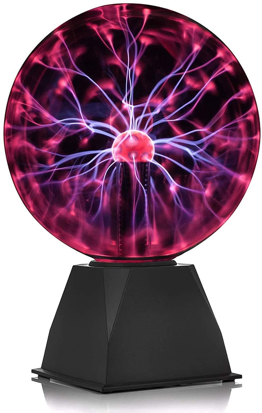 LETTUCE EAT ® 8 Inch Mega Plasma Ball Touch & Sound Activated Lightning Display Light Up Electric Globe Lamp Night Light (2015)