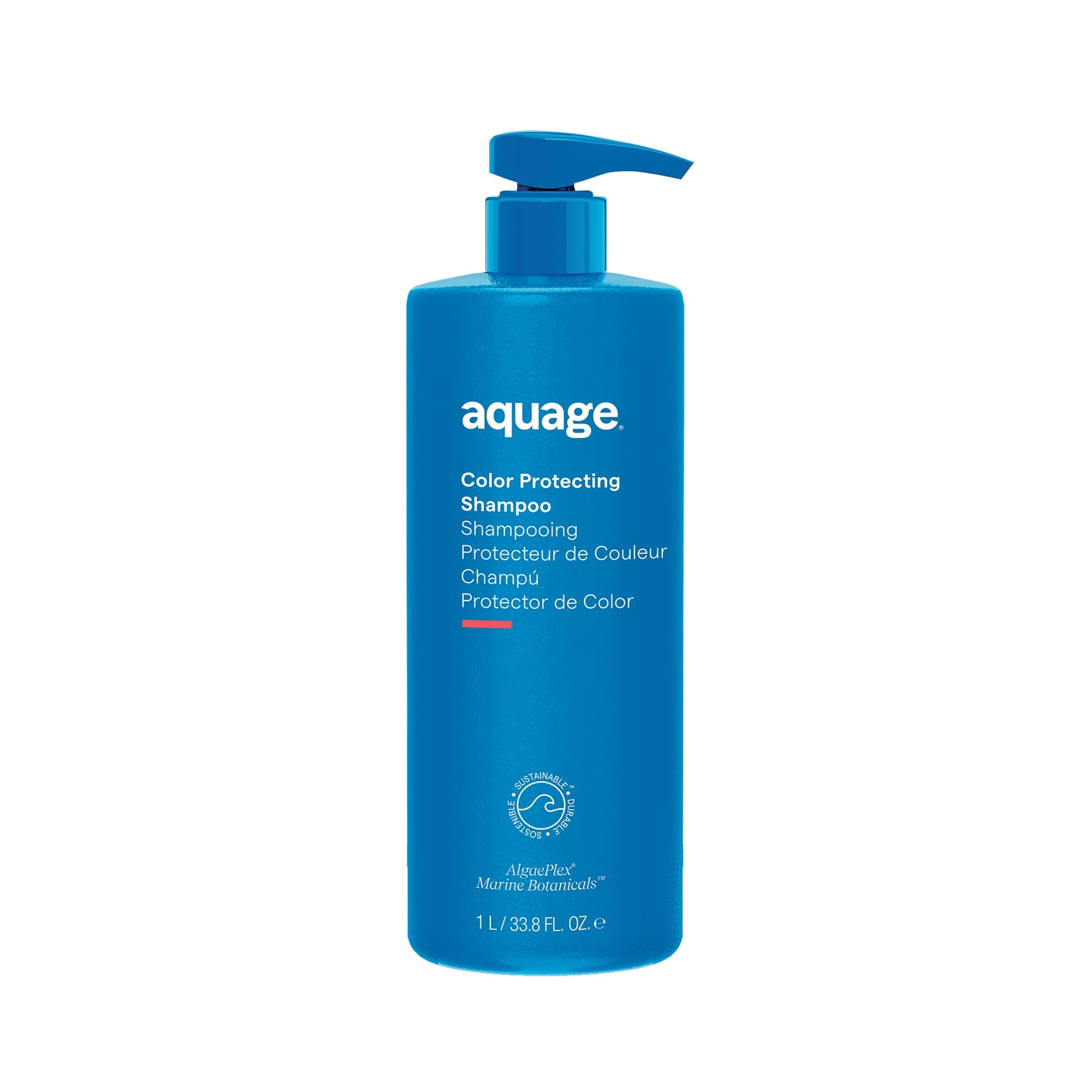 AQUAGE Color Protecting Shampoo, Nourishing Marine Botanicals to Seal In Color and Provide Gentle Cleansing, 33.8 oz