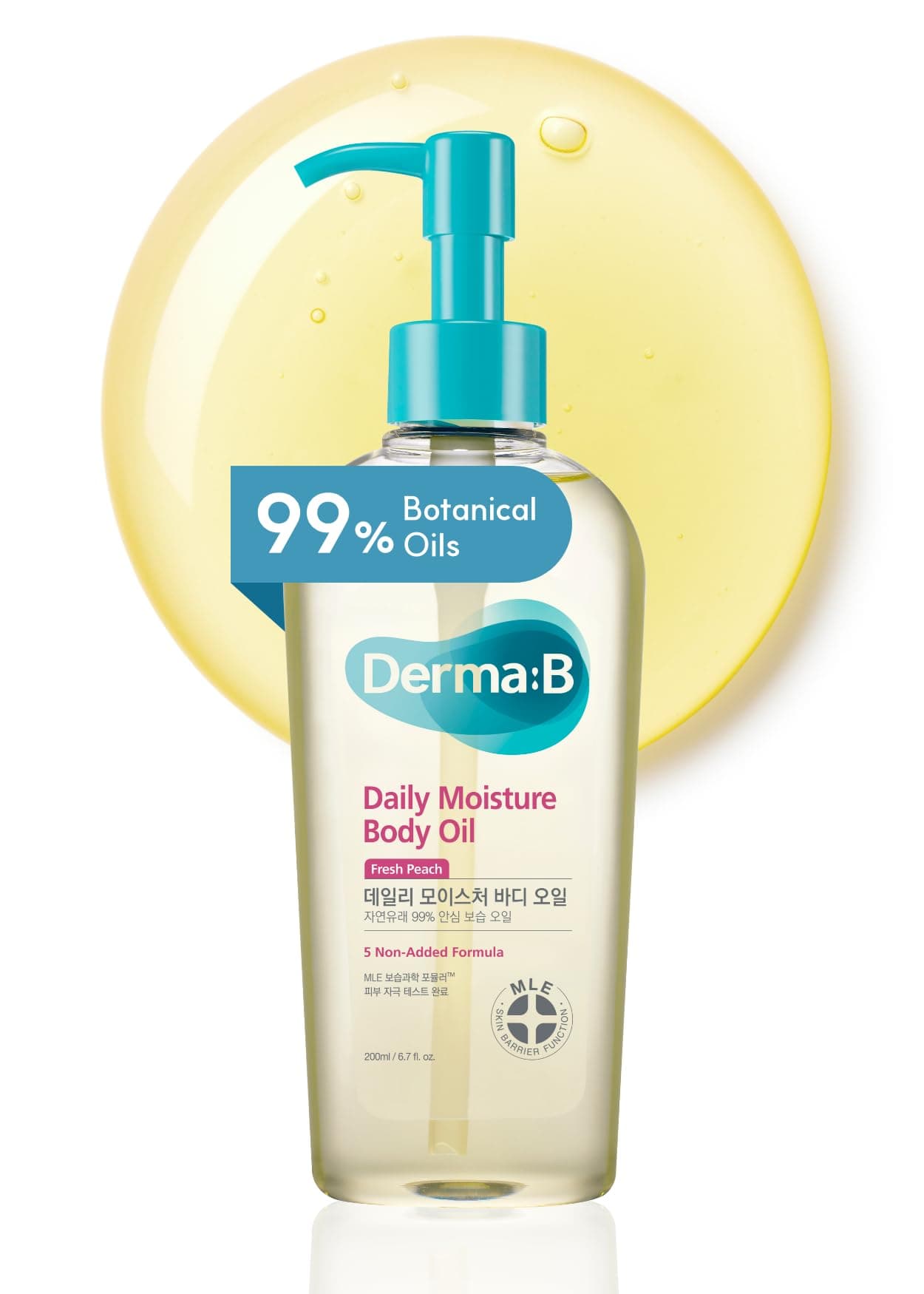 Derma:B, Daily Moisture Body Oil, 6.76 Fl Oz (200 Ml)