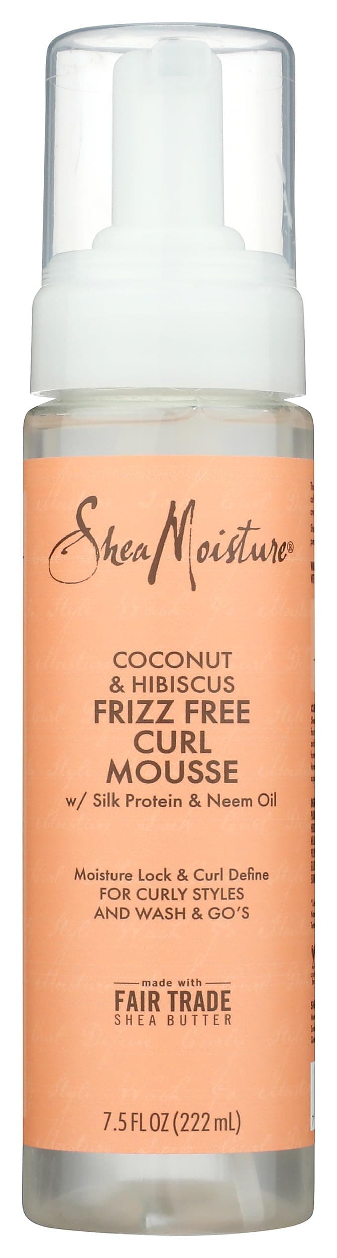 SHEA MOISTURE Coconut & Hibiscus Frizz-Free Curl Mousse For Unisex, 220 ml