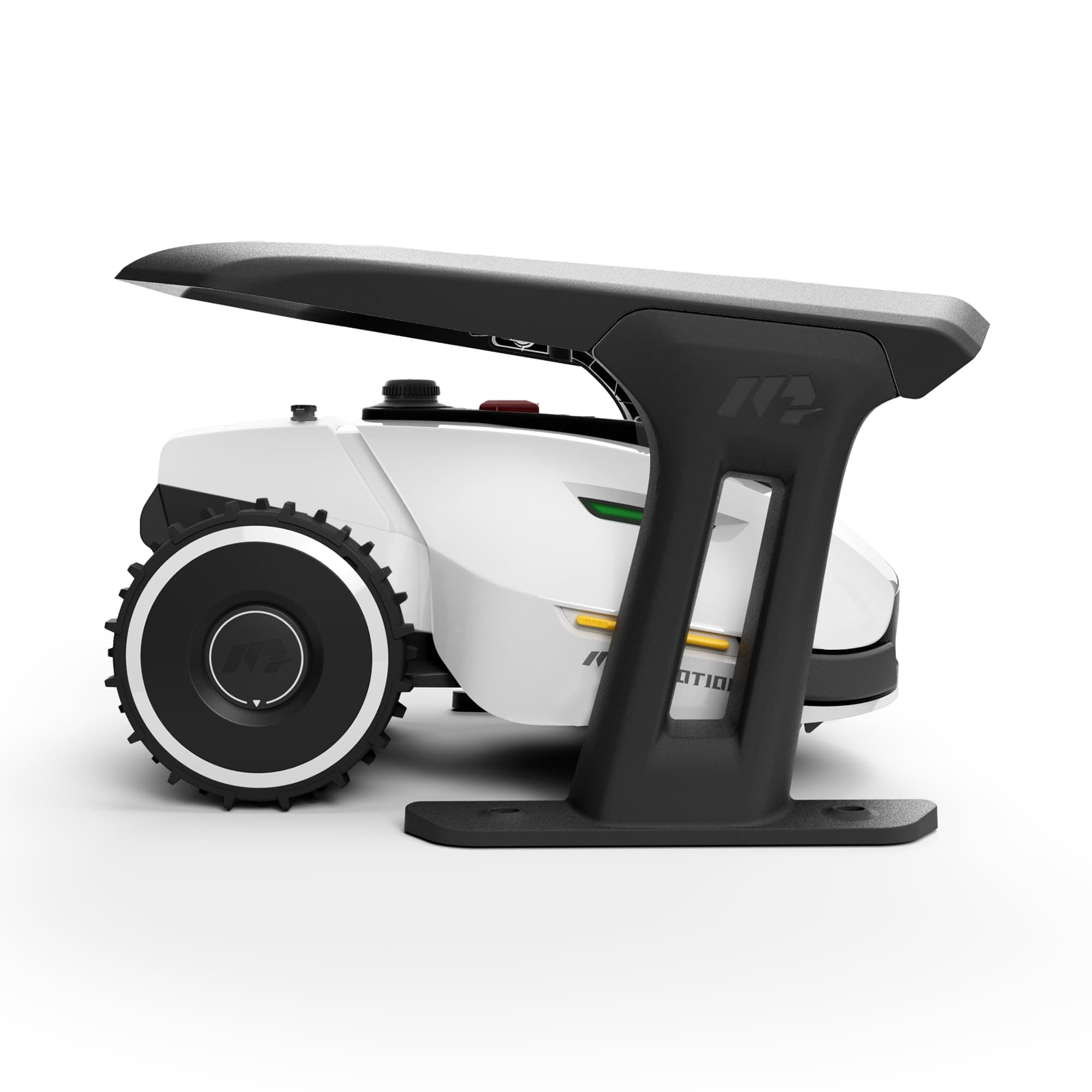 YUKA 2000 Robot Lawn Mower with Garage Standard, Reception 0.5 Acre,Max. 0.6 Acre, Ultrasense AI Vision & RTK, Auto Mapping & App Control,45% Slope,Dual Cutting Discs, 20 Mowing Zones