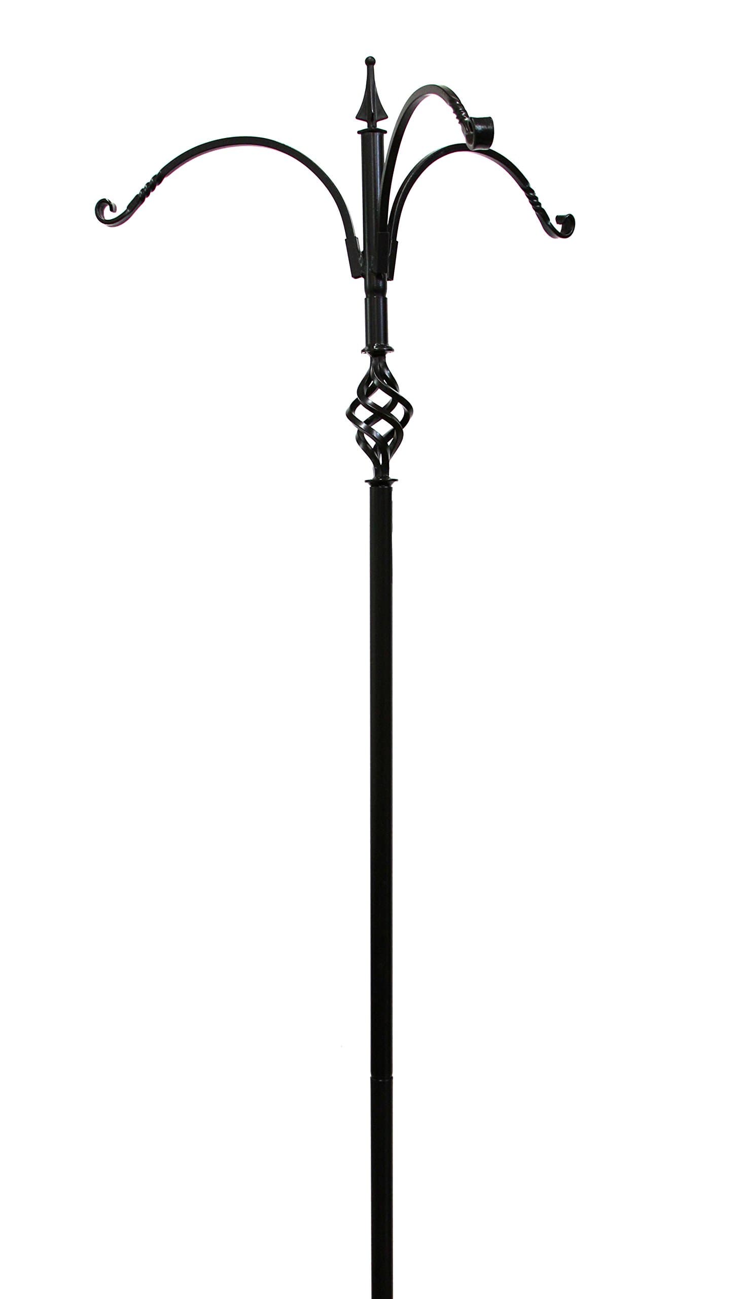 ErvaSuper Tall Decorative Trio Hanger - Sturdy Poll for Hanging Feeders & Plants - Made in The USA