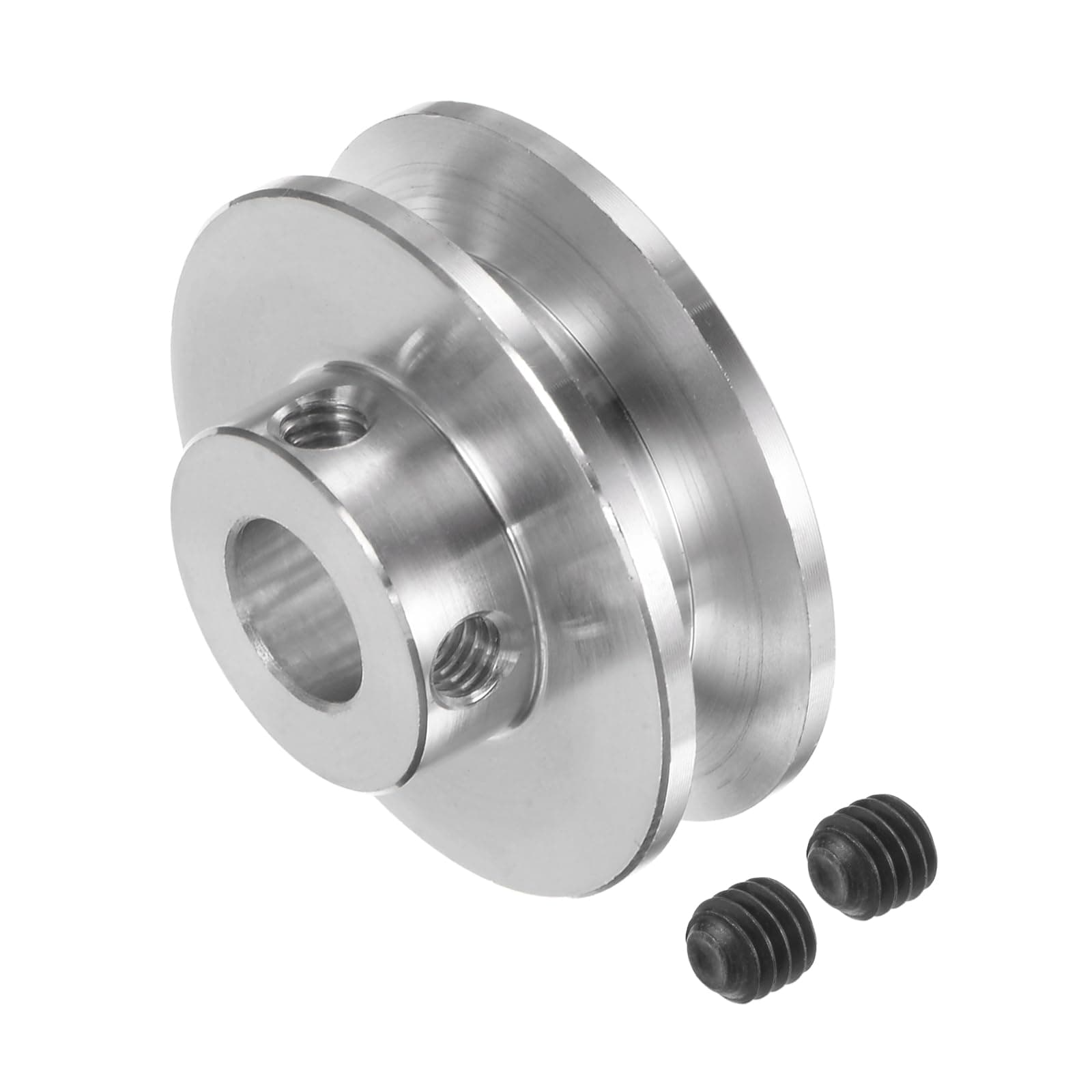 V-Belt Pulley - [8mmBore x 31mmOutside Dia] Aluminum Alloy V-Groove Drive Pulley for 3-5mm PU Round Belt for Many Existing Drive Design