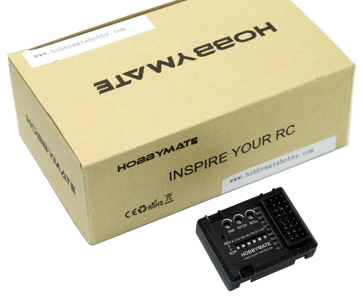 HOBBYMATE 3 Axis Gyro Stabilizer for Rc Airplane, Delta Wing, Rc Gliders, Parkflyer