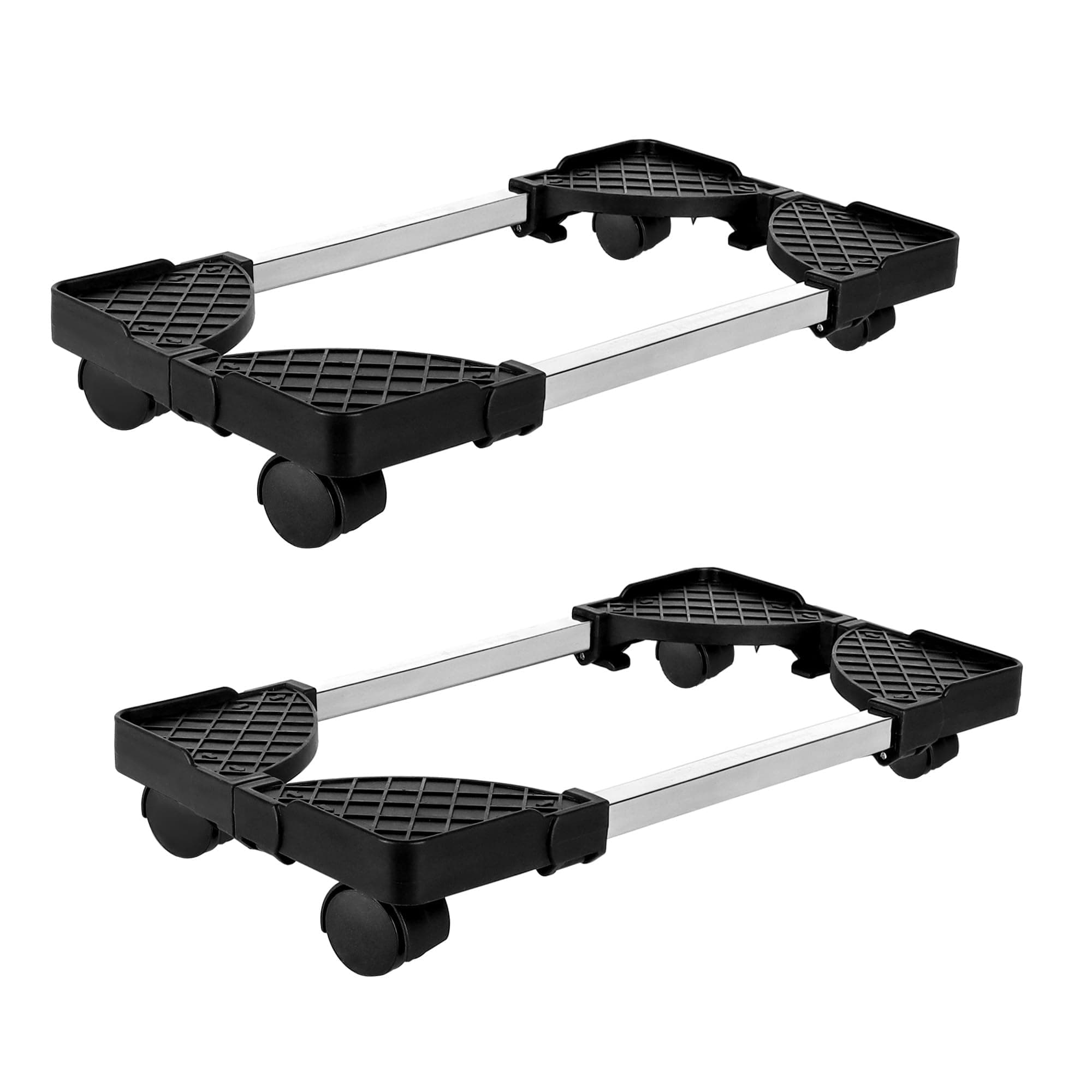 DiDiBiRDi 2 Pcs Computer Tower Stand with Adjustable Length and Width,Equipped with 4 movable pulleys, Suitable for Most Computer Hosts