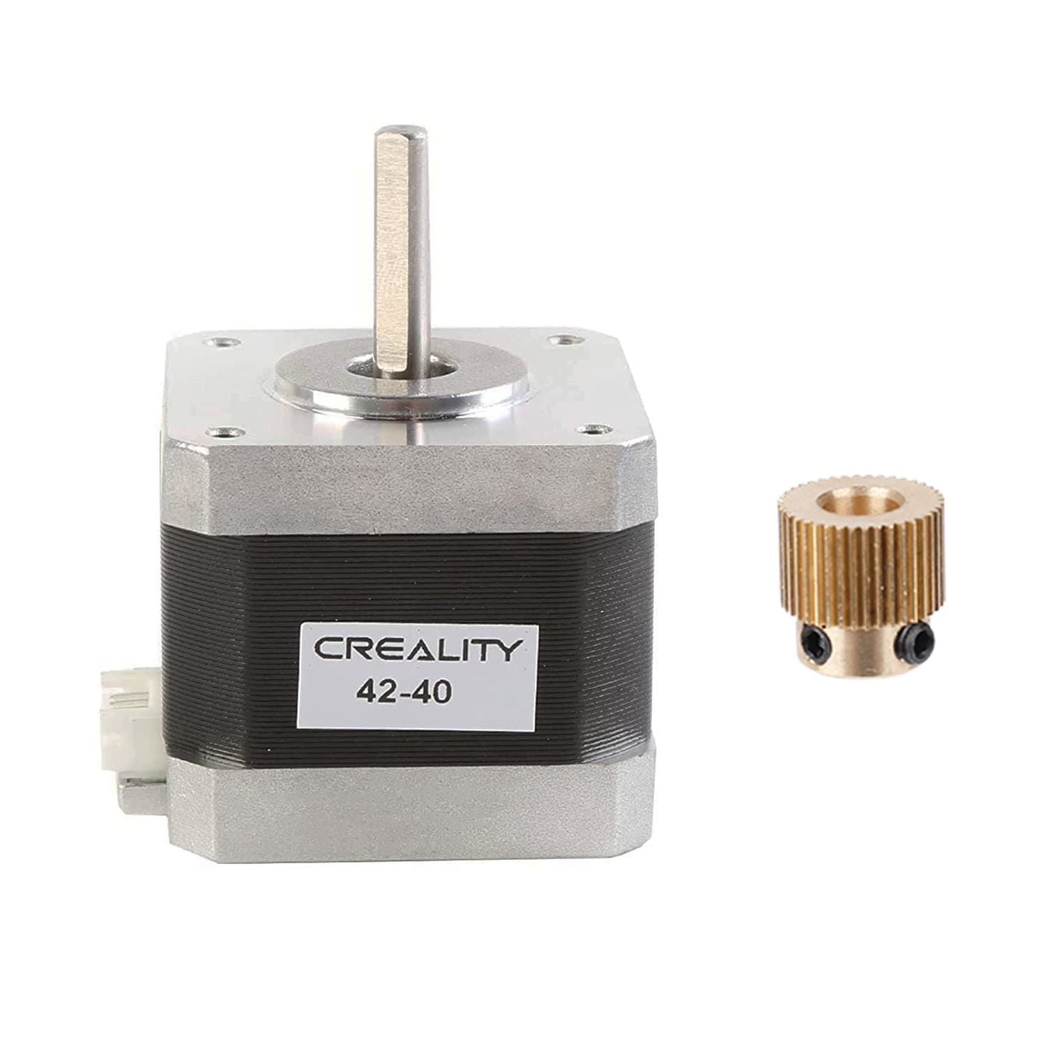 Creality Official 42-40 Stepper Motor, 2 Phase 1A 1.8 Degree 0.4 N.M 3D Printer Extruder Ender 3 Stepper Motor, Compatible with E-axis of CR-10 Series and Ender-3 Series