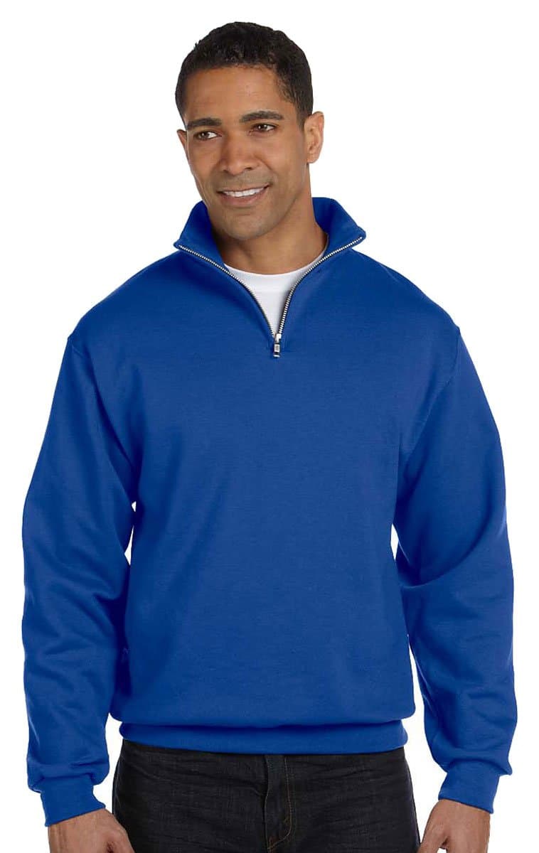 Jerzees Mens Quarter-Zip Cadet Collar Sweatshirt (995M)
