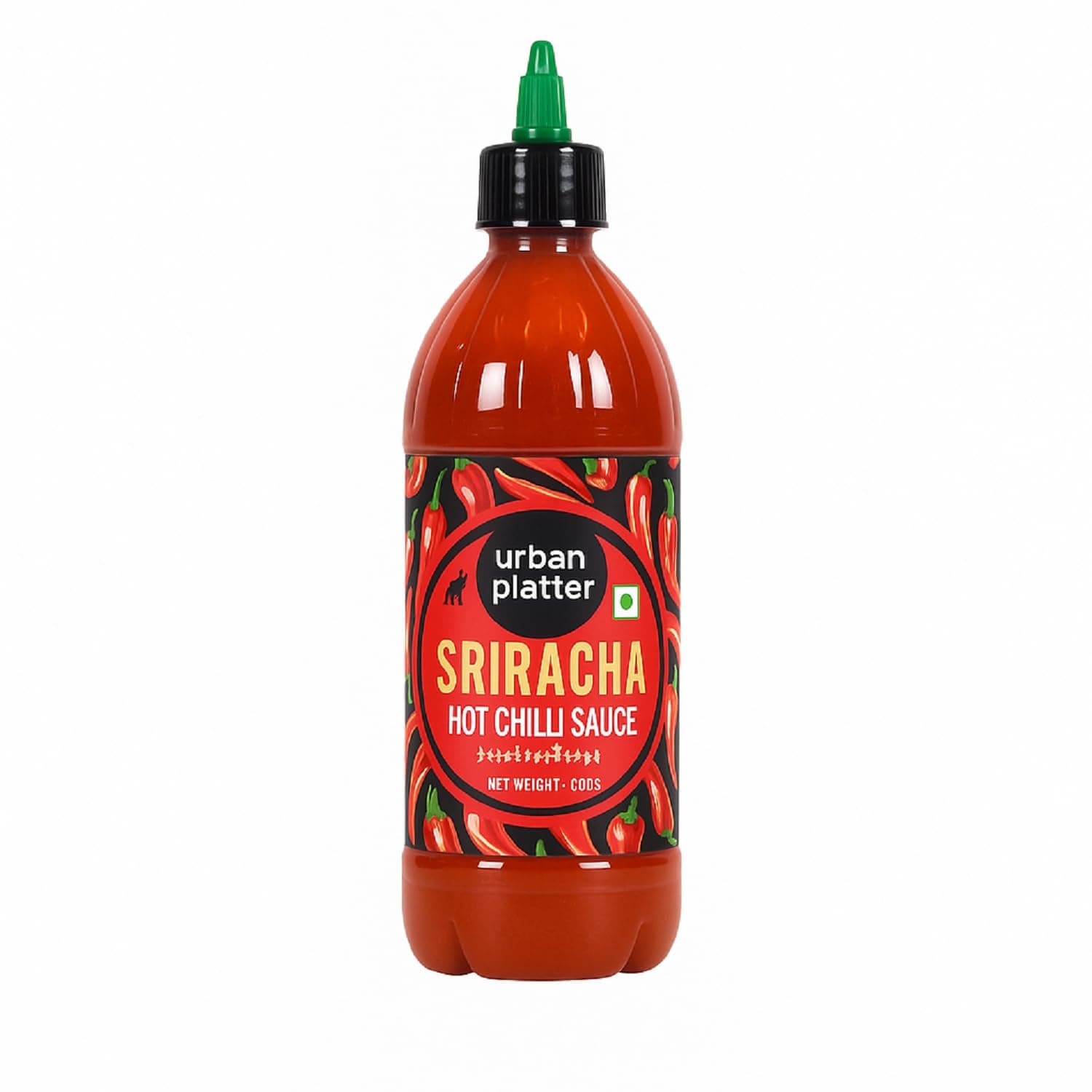 Urban Platter Sriracha Hot Chilli Sauce | Spicy Garlic Chili Sauce for Dipping, Noodles, Pizza, Marinades & Asian Cooking | Bold Thai Inspired Flavor | 17.64 Oz (500g)