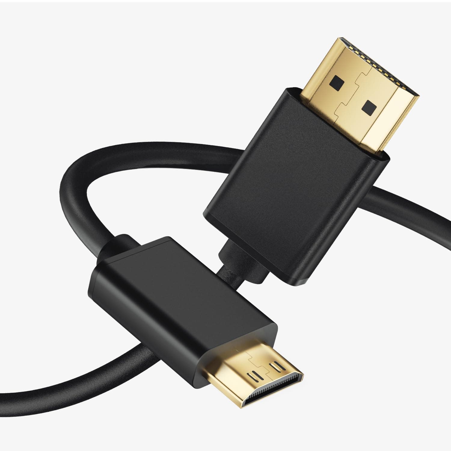 Mini HDMI to HDMI Cable 3.9 ft 4K 60Hz High Speed HDMI 2.0 Cord for Monitor, Laptop, PC, Gaming