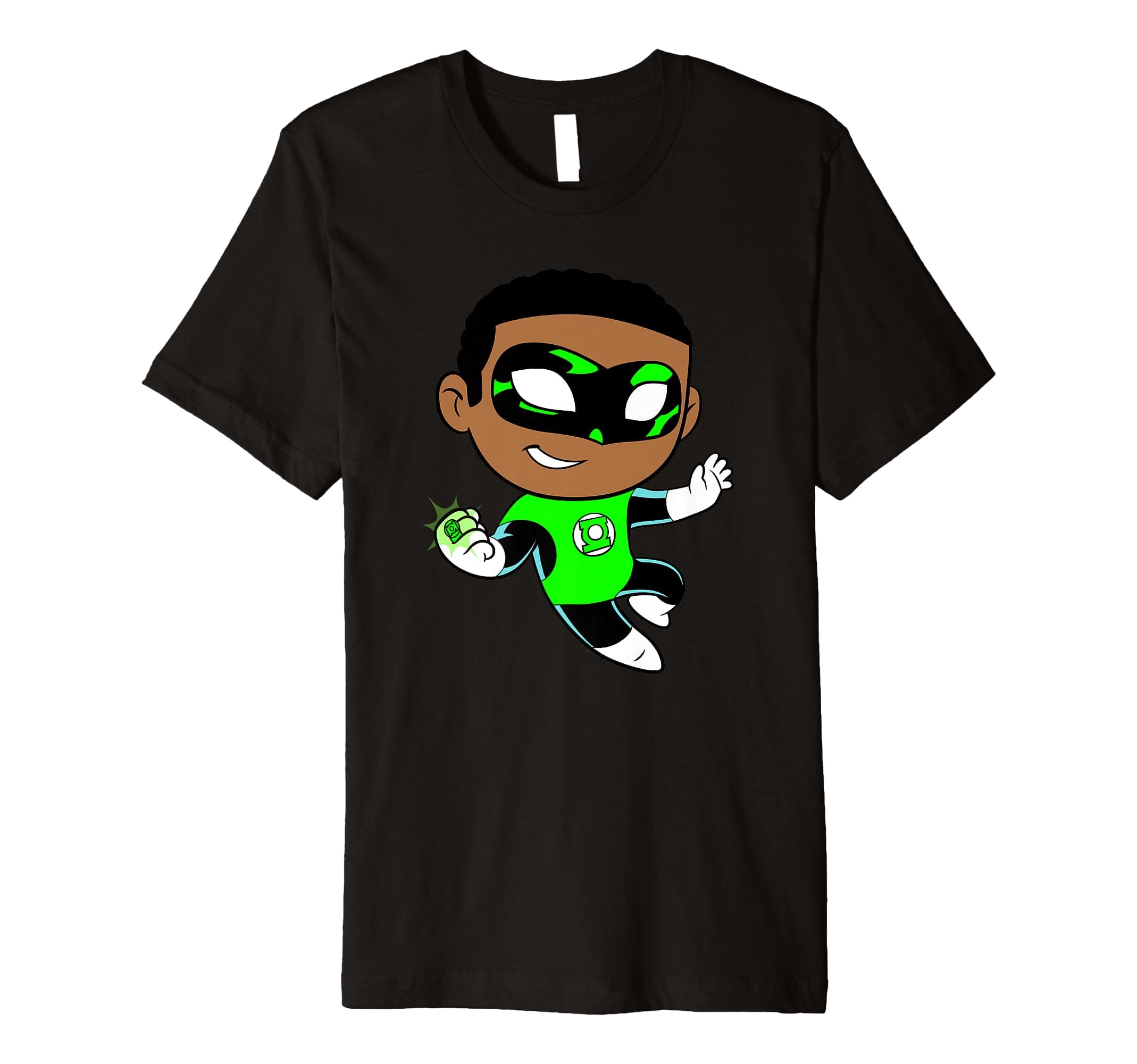 DC Super Friends Green Lantern John Stewart Portrait Premium T-Shirt