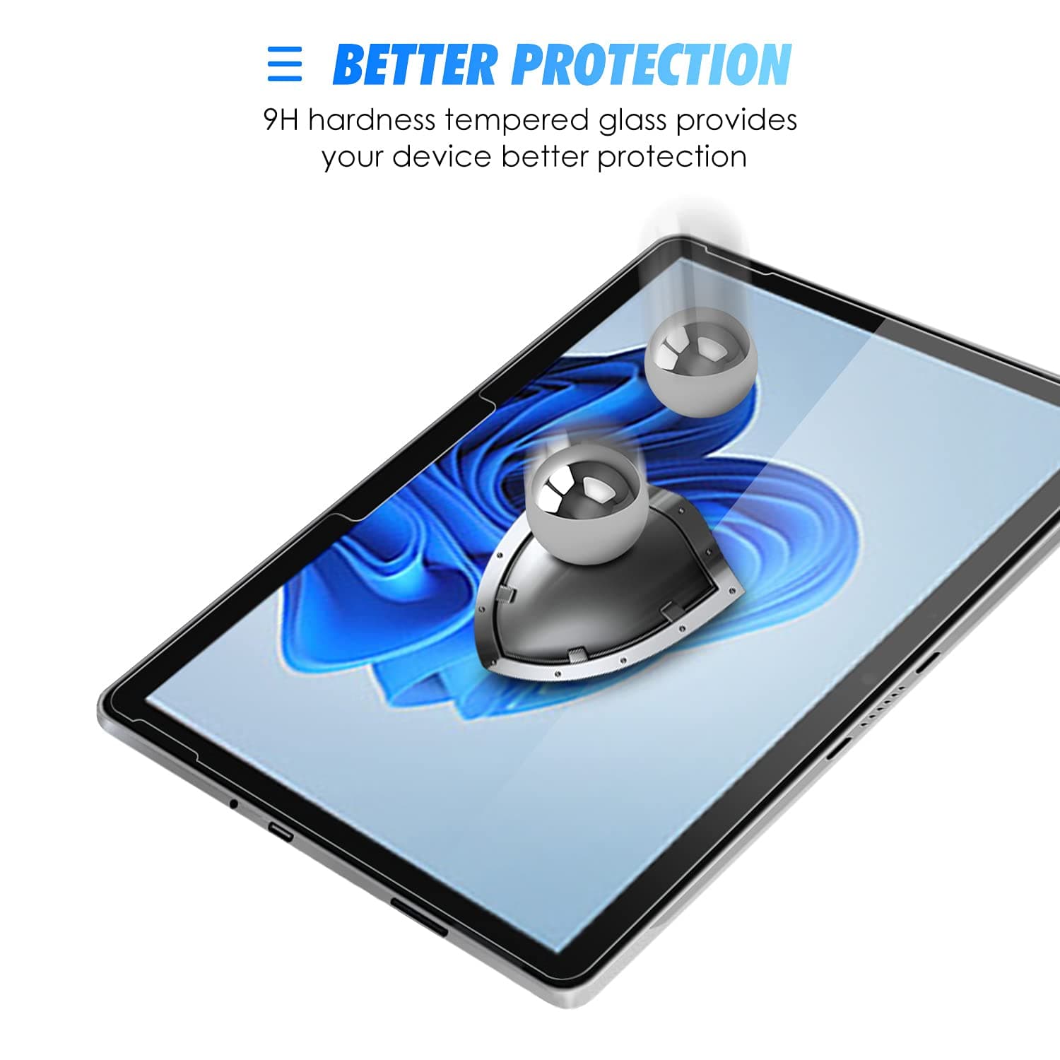 SPARIN [2 Pack] Surface Go Screen Protector, [Tempered Glass] [High Responsive] [Scratch Resistant] Screen Protector for Microsoft Surface Go (10 Inch, 2018 Release)