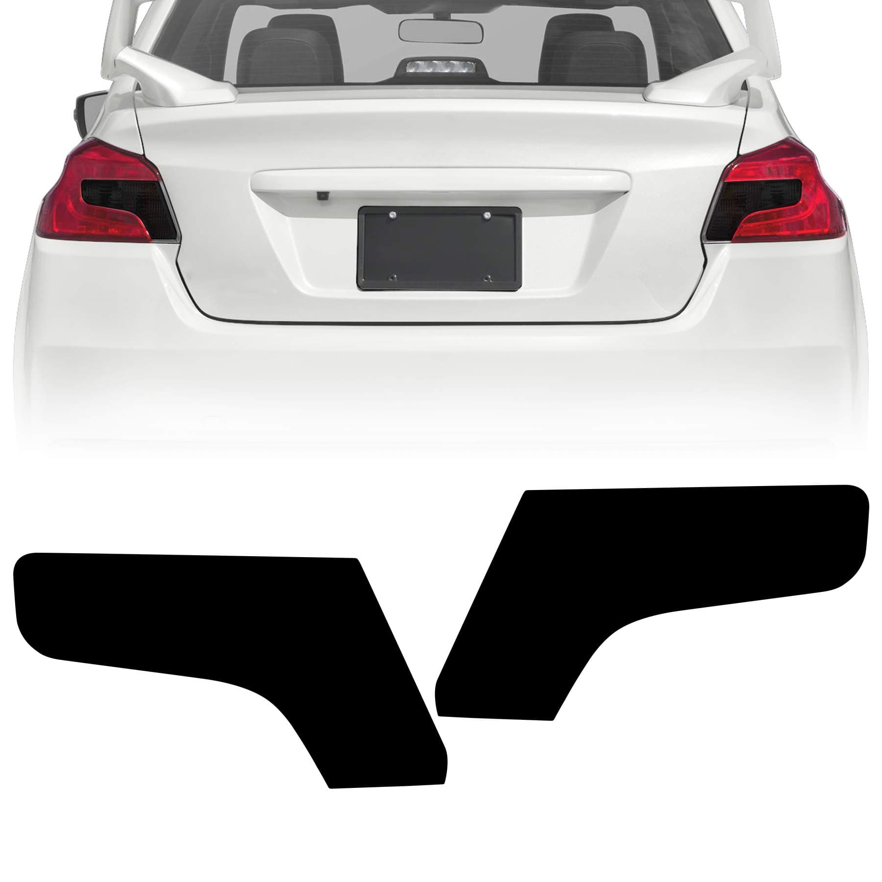 NDRUSH Blackout Taillight Vinyl Tint Film, Precut Overlays,Tail Light Wrap Cover Compatible with 2015-2020 Subaru WRX/STI