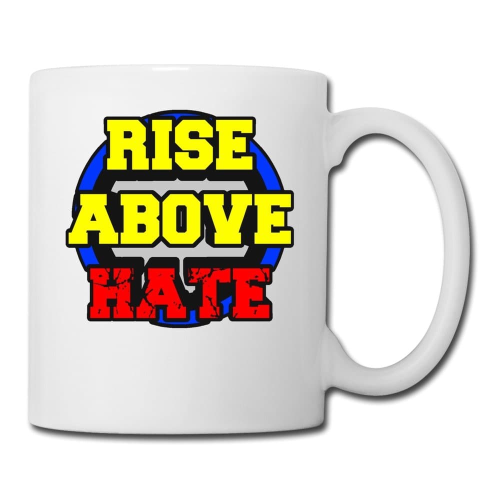 Novelty-coffee-mugs John Cena Rise Above Hate Cups White