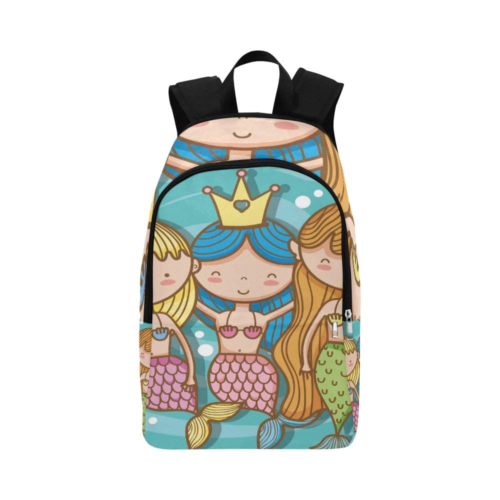 IIAKXNB Ocean Sea Animal Cute Mermaid Pattern Casual Daypack Travel Bag College School Backpack for Mens and Women