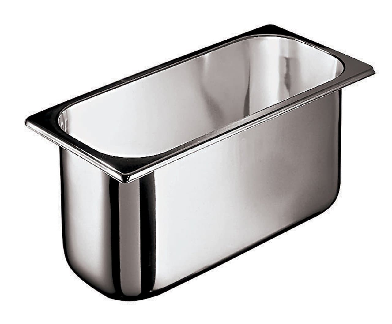 World Cuisine 6 7/8-Quart Stainless-Steel Ice Cream Container