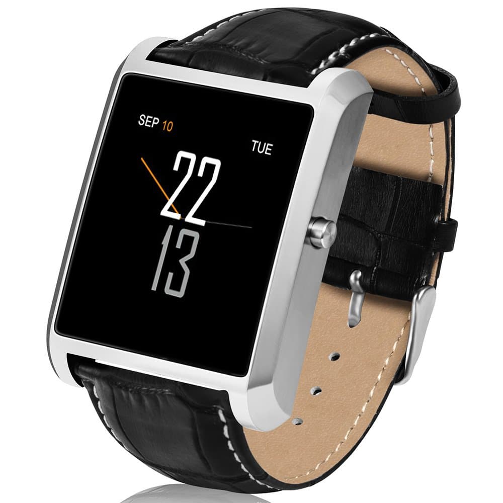 Smart Watch with Bluetooth Calls, Pedometer, Heart Rate and Notifications (Silver)