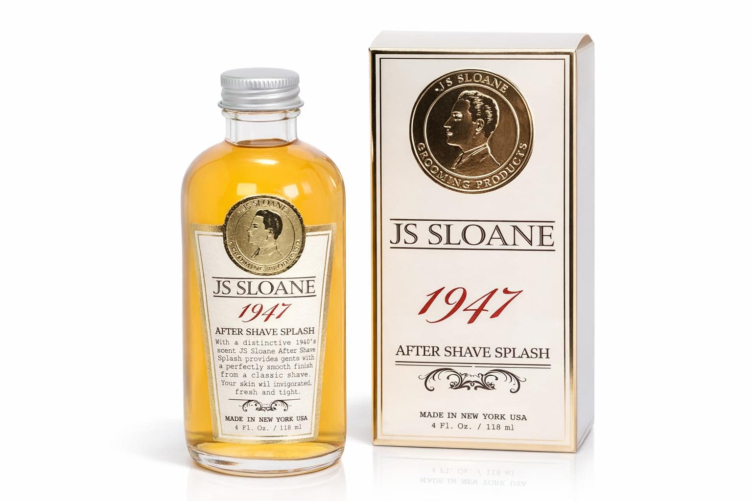 1947 After Shave Splash for Men – Classic Barbershop Aftershave, Refreshing & Toning Post Shave, Signature Masculine Scent, 4 oz