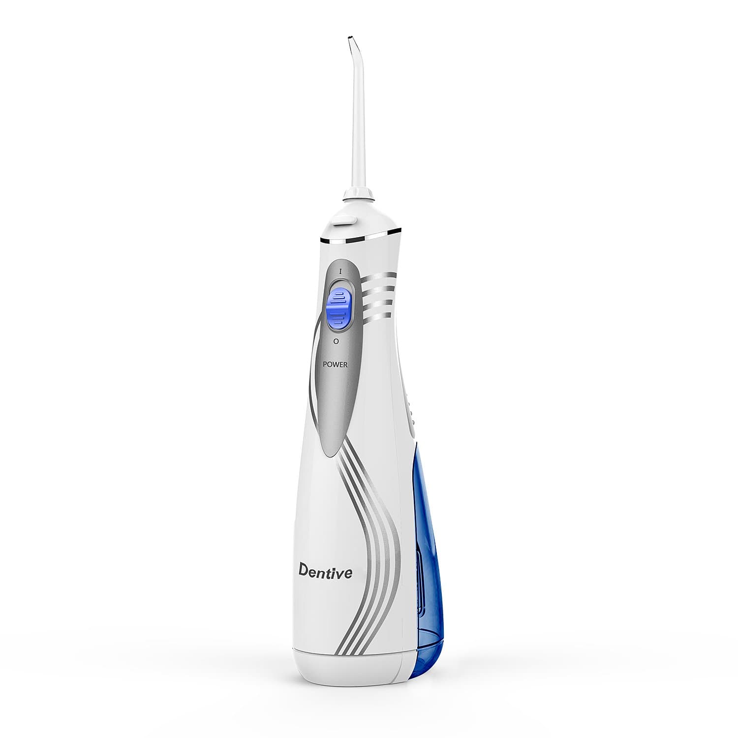 Dentive Aquarius Cordless Water Flosser, Travel Oral Irrigator, Teeth Cleaner for Teeth, Braces and Bridges - 240ml Water Capacity, 4 Flossing Tips Set & 2200mAh Quick Charge Battery