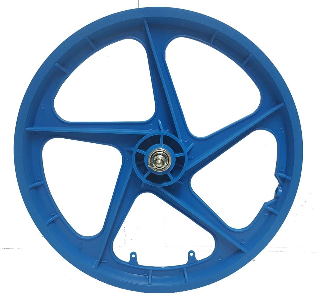 Trinity B2B 20" Rear Mag Wheel Aero 5 BMX 5 Spoke Mag Nylon Bike Wheel in BLUE