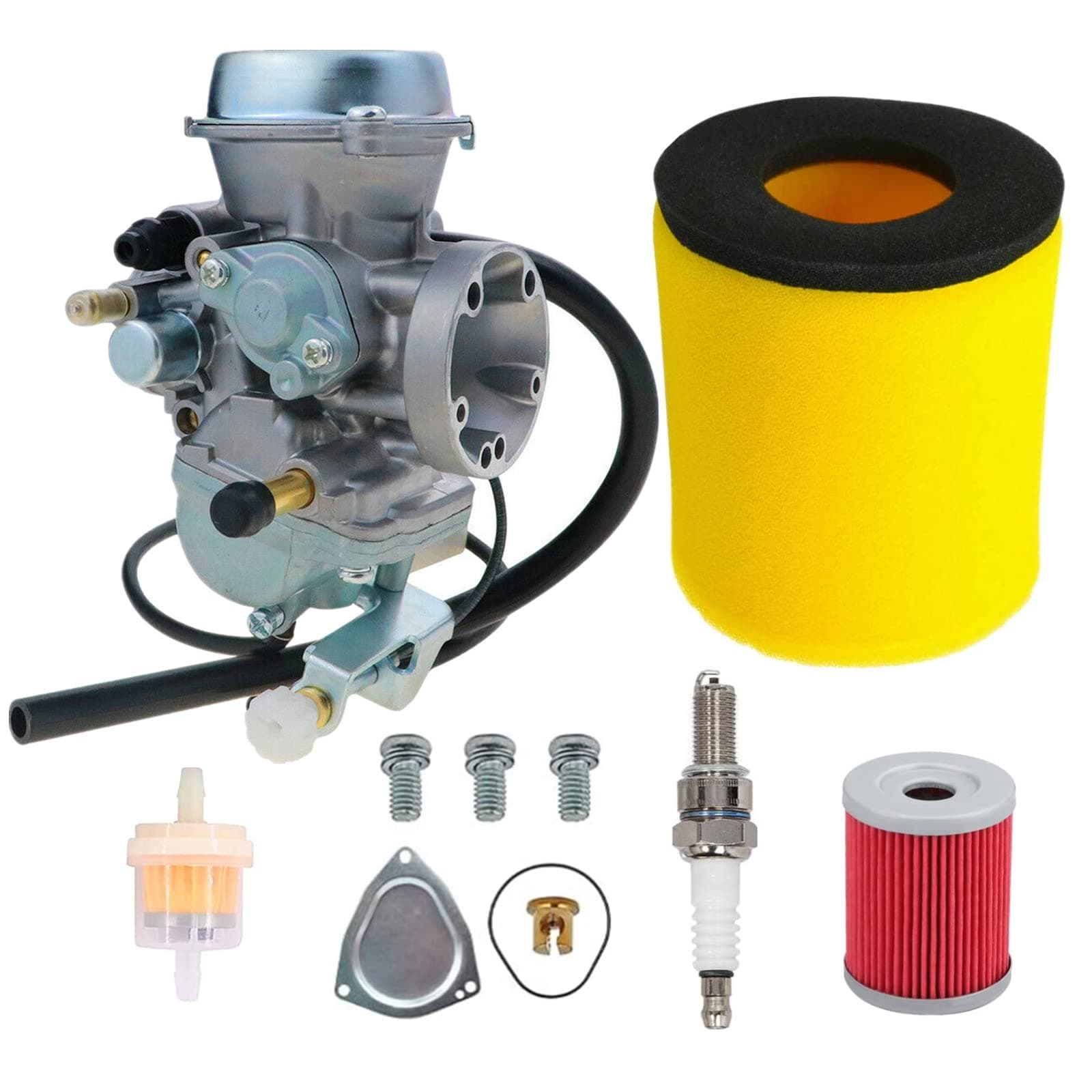 Ozark 250 Carburetor For Suzuki LTF250 Quadsport Z250 LTZ250 Carb 13200-05G01 ATV With Air Filter