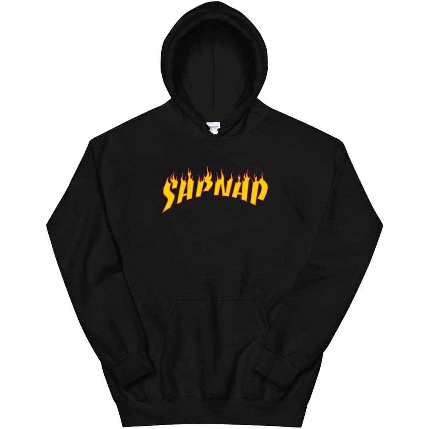 Sapnap Merch Sapnap Fire Logo T Shirt Youth Shirt Kid Shirt T Shirt for Women T Shirt for Men Long Sleeve T Shirt Crewn Black