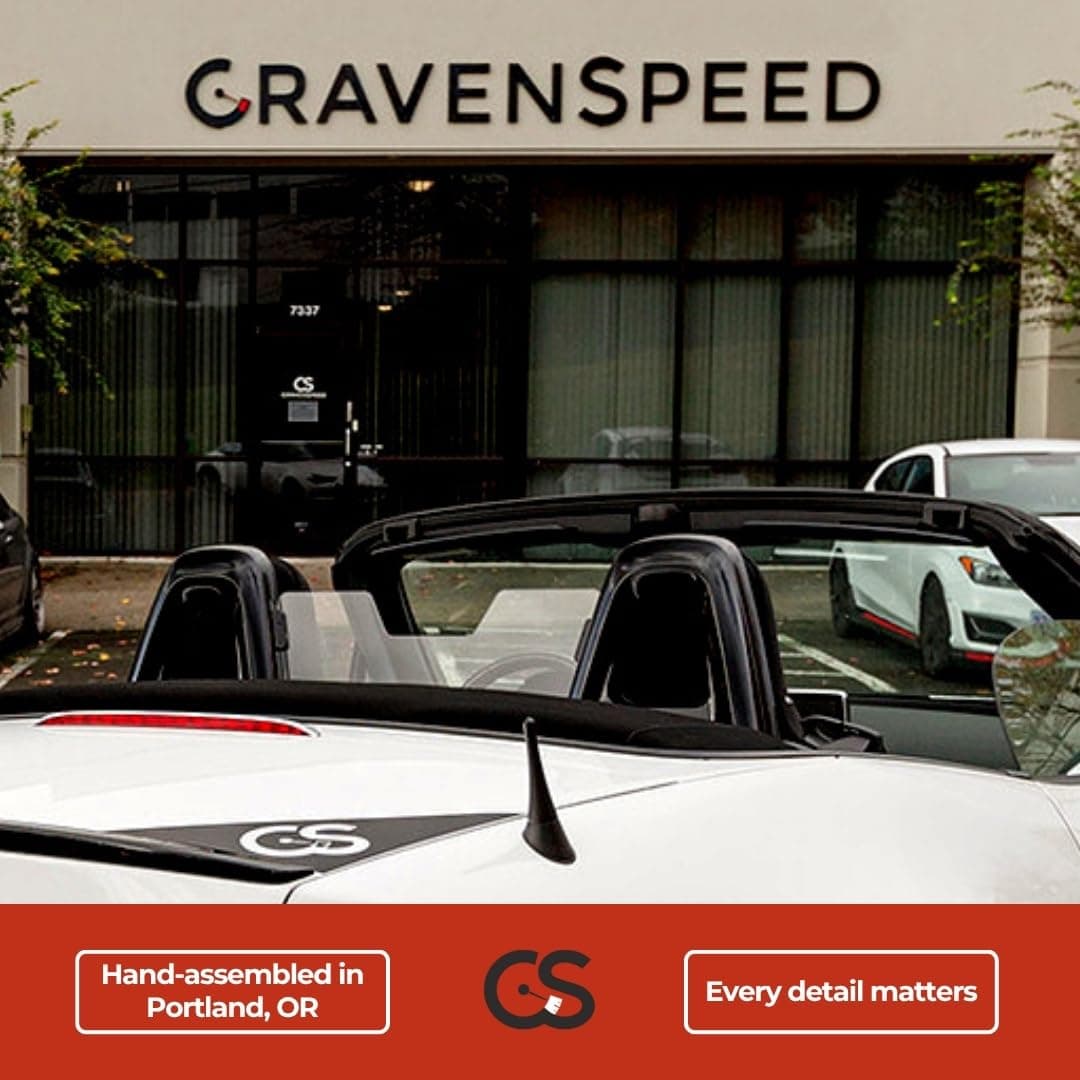 CravenSpeed Stubby Jr Antenna Compatible with Ford Fiesta 2008-2019 | 2 inches | Short Antenna Replacement | Made in The USA