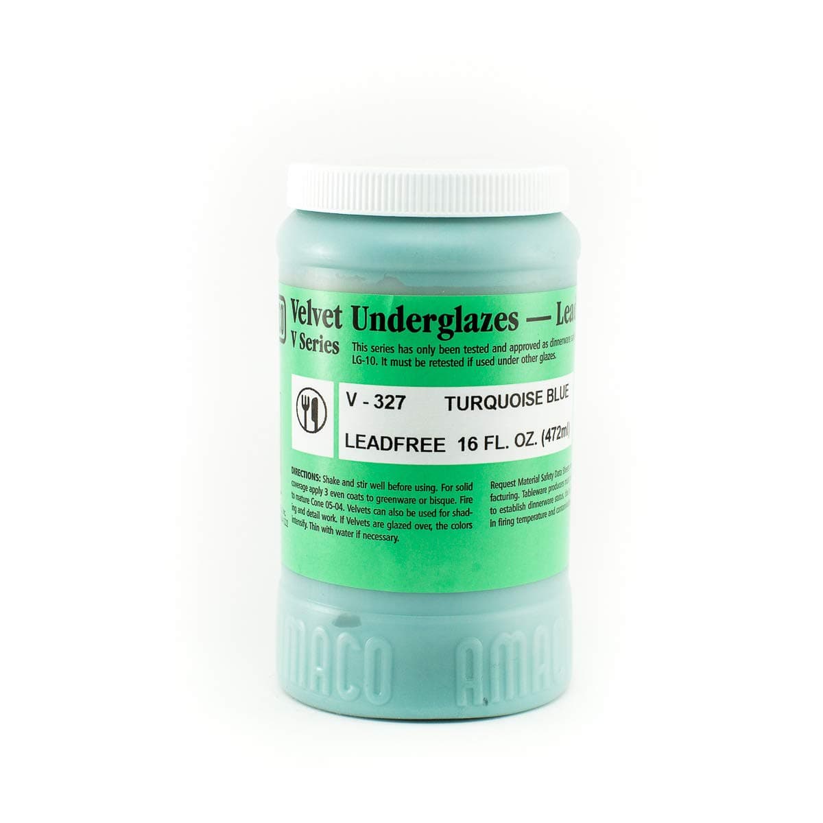 Pottery Underglaze V-327 Turquoise Blue 472ml
