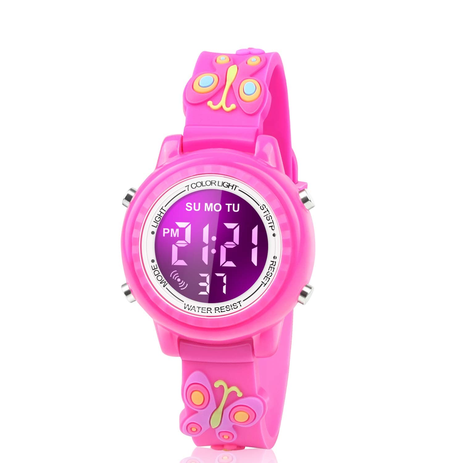 Waterproof LED Kids Watches with Alarm - Kids Toys Gifts for Girls Age 3-10