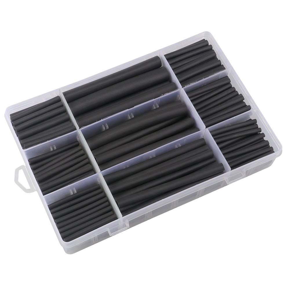 Lopbinte 280 Pcs Car Amplifier Heat-Shrink Tubing 3:1 Dual Wall Adhesive Heat Shrink Tubing Kit Best Cable Sleeve Tube Assortment With Storage Case For Diy