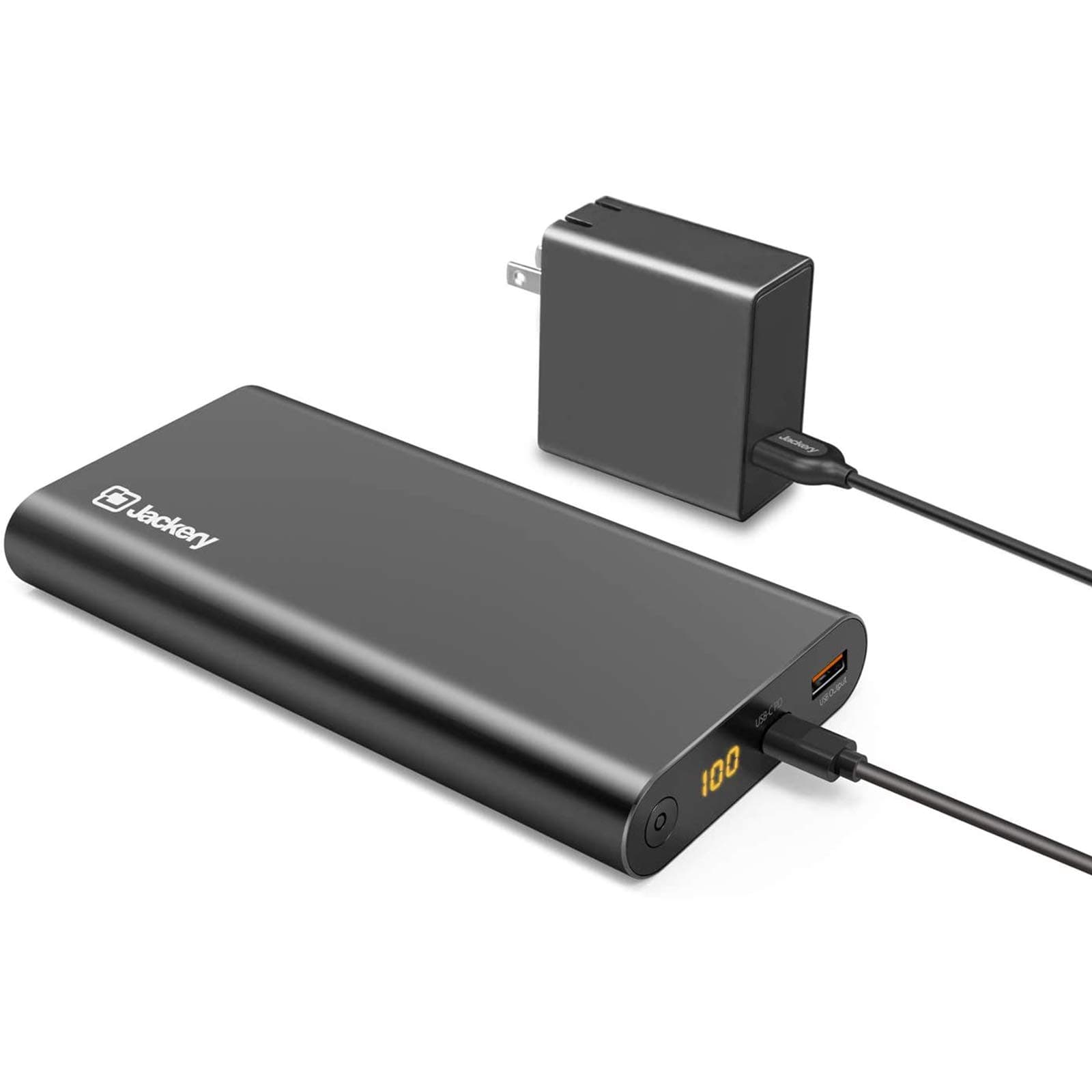 Jackery Supercharge 26800 PD, 26800mAh Portable Charger Power Outdoors USB C 45W Power Bank & 45W Wall Charger for iPhone 8/ X, Nexus 5X 6P, USB C Laptops(e.g.MacBook) Nintendo Switch [Power Delivery]