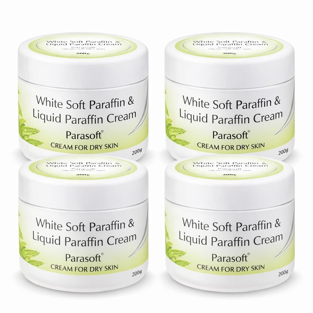 Parasoft Moisturizing Cream with Aloe Vera - 200g (Pack of 4) | Deep Hydration Intense Moisturizer for Dry & Dehydrated Skin, Non-Greasy, All-Season Daily Skincare, Dermatologist Tested, Paraben-Free