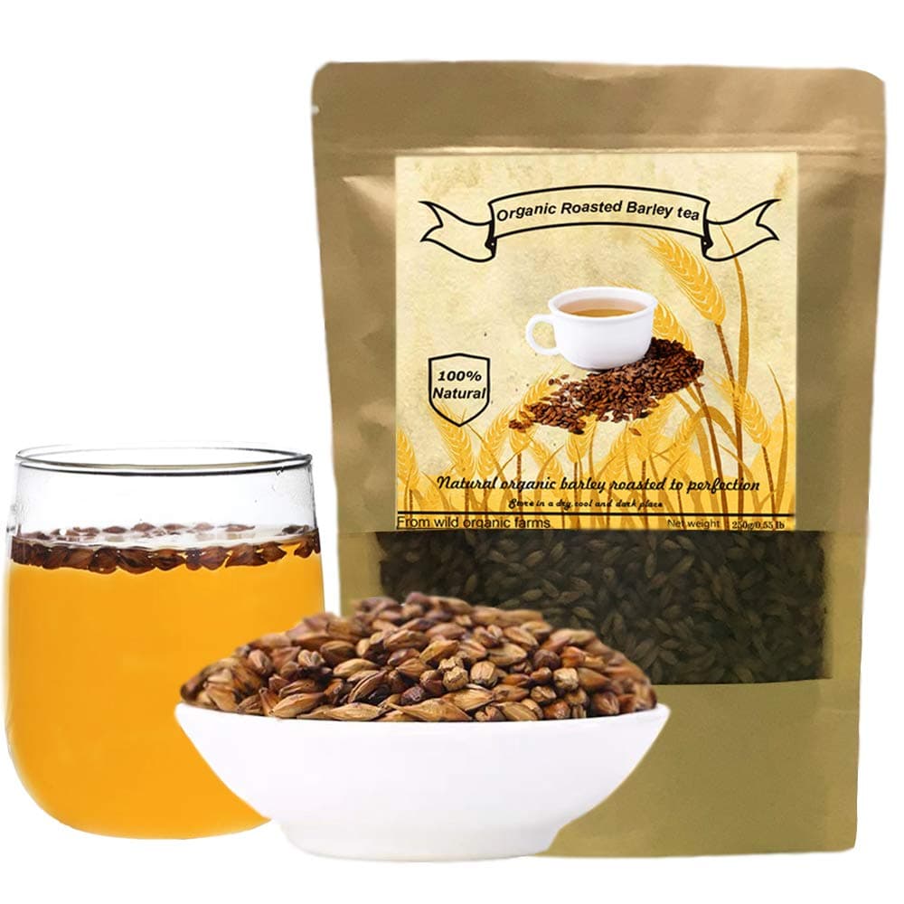 Organic Barley Tea, Roasted Barley, Caffeine Free, Acid Free, Sugar Free (250g/0.55 Ib)
