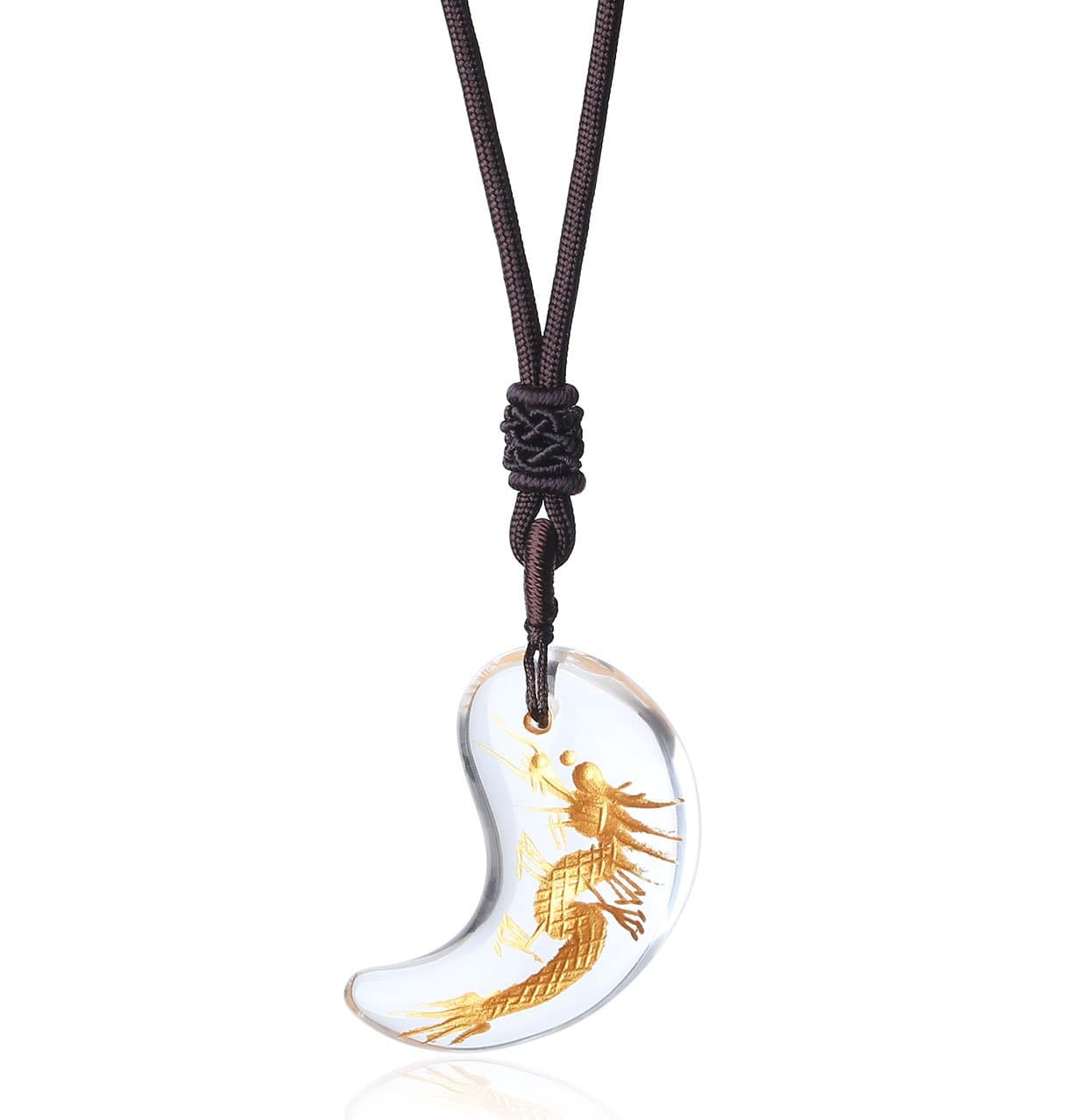 COAIAdjustable Japanese Three Sacred Treasures Magatama Pendant Necklace for Men Women