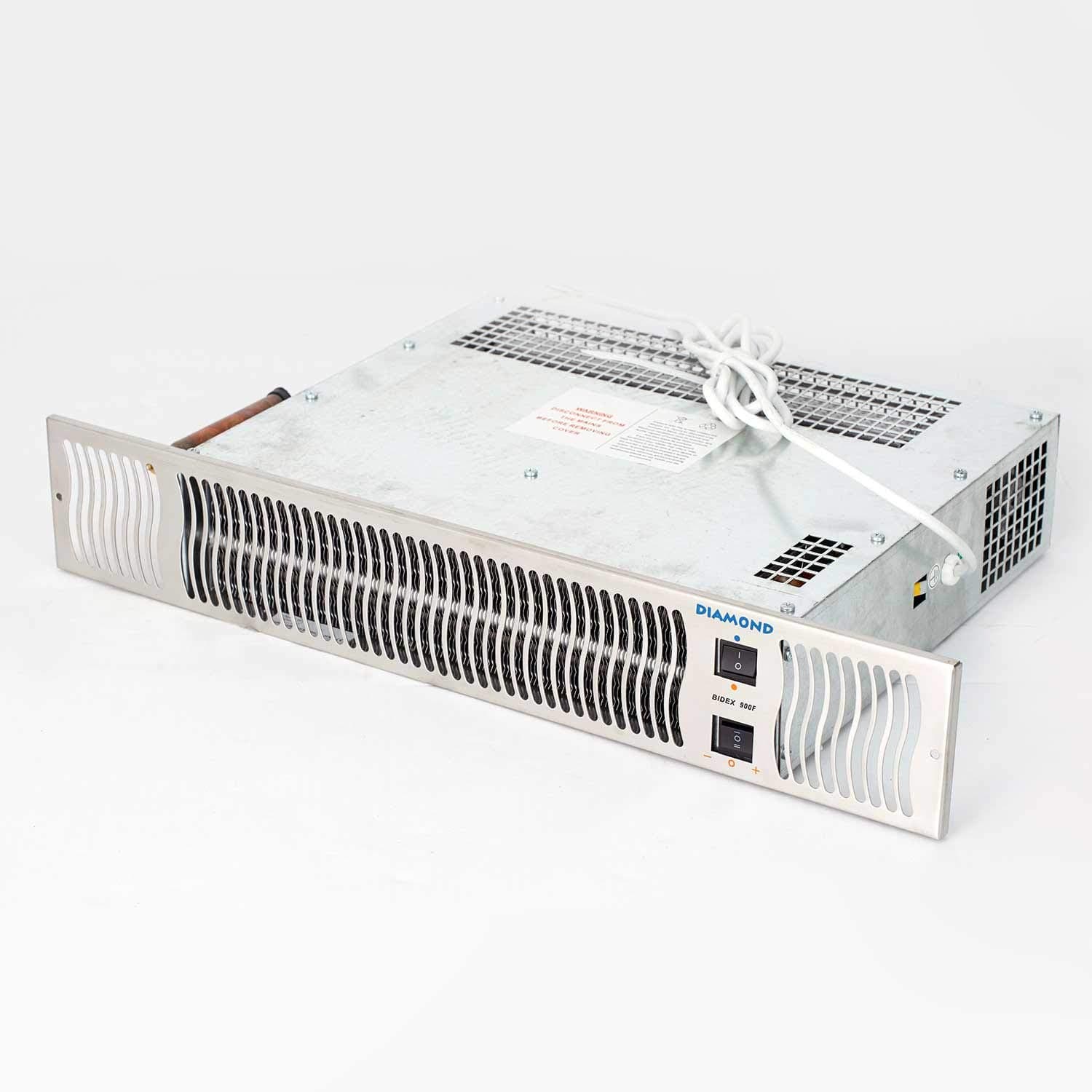 – Diamond 900 Central Heating Kickspace Kitchen Plinth Heater - Steel Grille