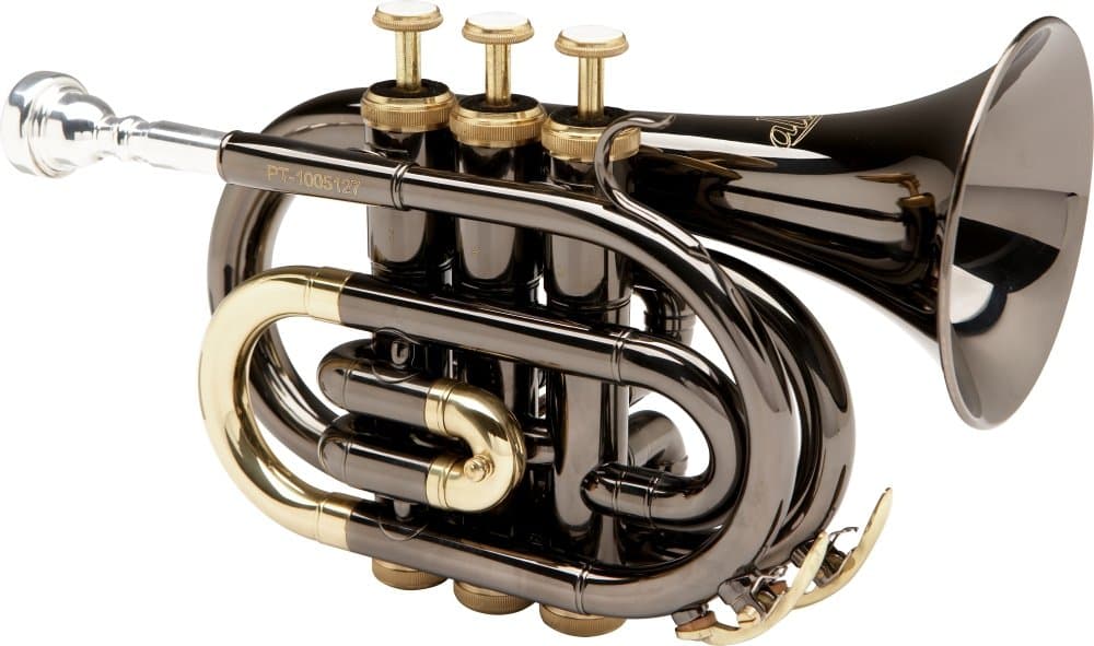 Allora MXPT-5801-BK Black Nickel Series Pocket Trumpet Black Nickel