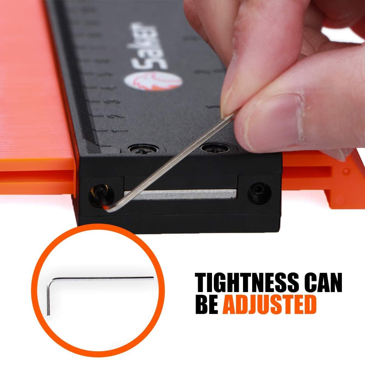 Saker Contour Gauge Profile Tool - Adjustable Lock-Precisely Copy Irregular Shape Duplicator -Irregular Welding Woodworking Tracing - Must Tool Have for DIY Handyman, Construction (10INCH FATHER'S DAY)