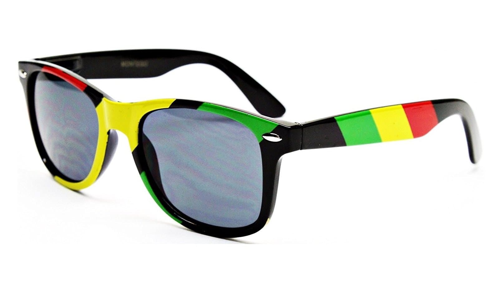 DweebzillaRasta Stripes Square Sunglasses Jamaican Colors