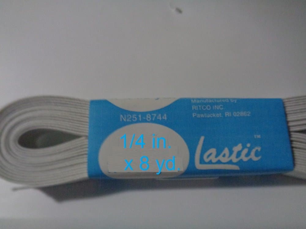 1/4" X 8 Yards Polyester Elastic By Lastic