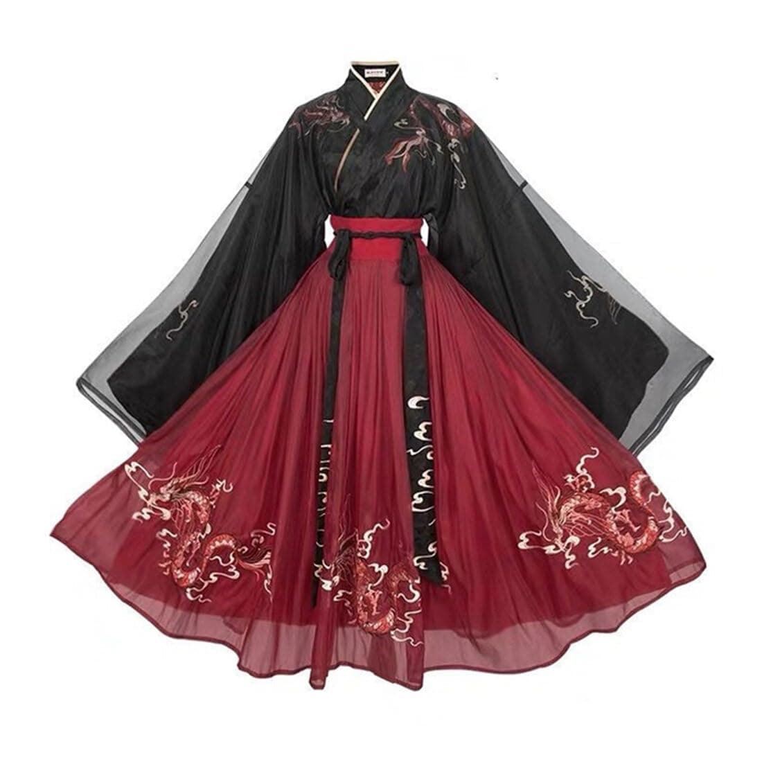 Newcomer Chinese Hanfu Dress for Women Traditional Gorgeous Hanfu Skirt, Cosplay Costume Set - L
