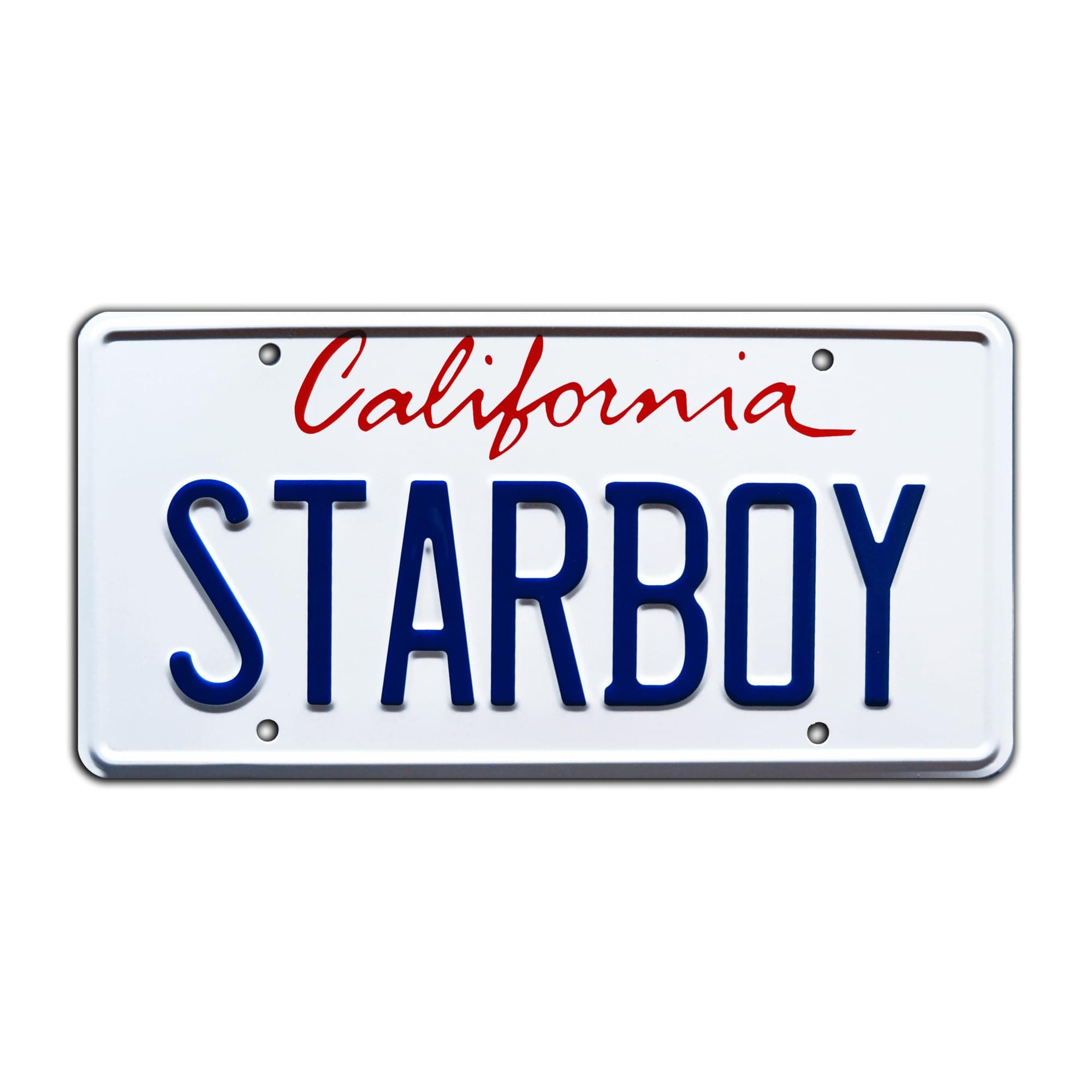 The Weekend ft Daft Punk | Starboy Metal Stamped License Plate